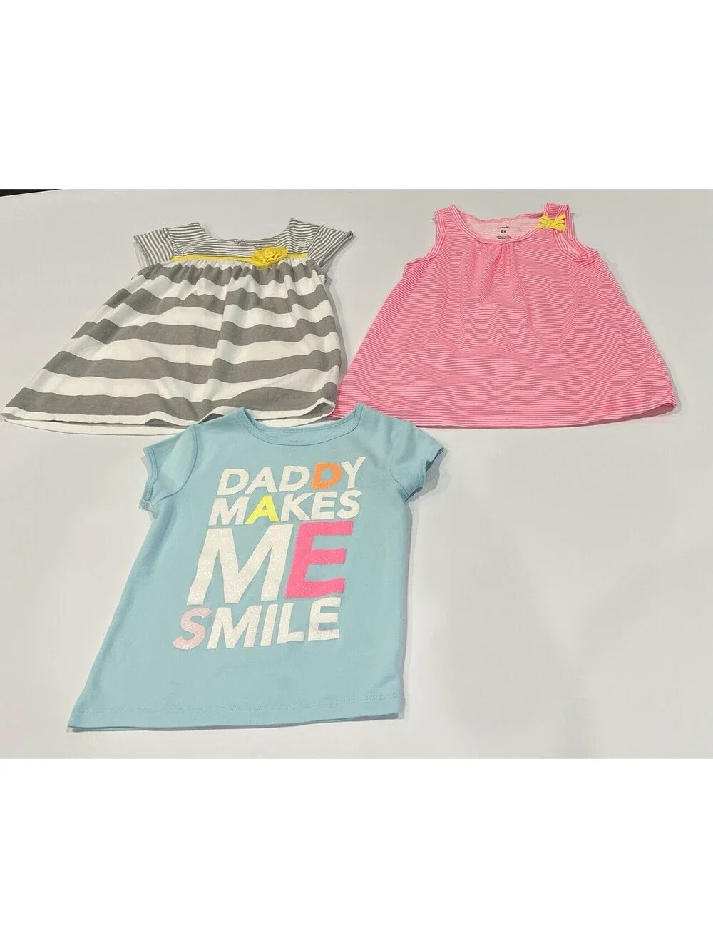 Carters Girls Tops Lot of3 Multicolor Size 6-6X